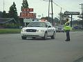 Police presence everywhere - they were awesome blocking intersections for us